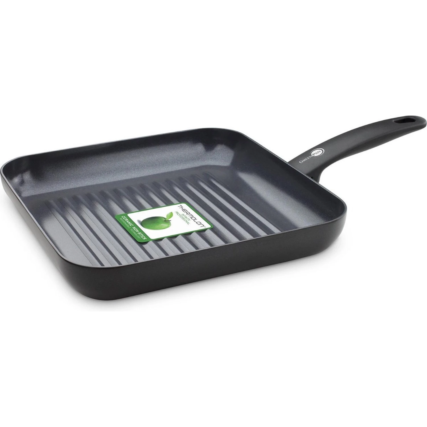 GreenPan Cambridge Black Grillpan Ø28 Cm (voor Alle Warmtebronnen)