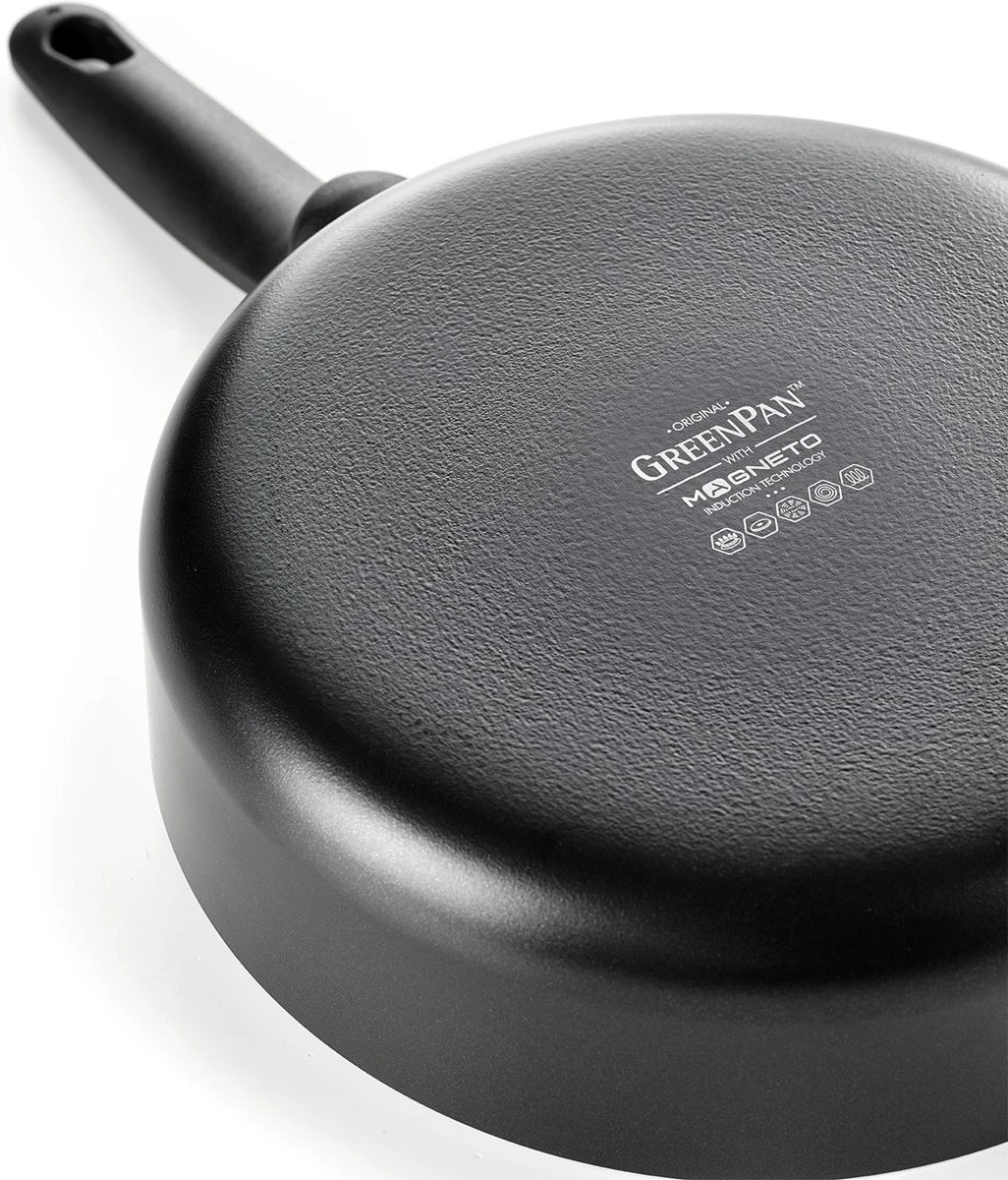 GreenPan Cambridge Hapjespan Met Deksel 28cm - Zwart - Inductie - PFAS-vrij 15 GreenPan Cambridge Hapjespan Met Deksel 28cm - Zwart - Inductie - PFAS-vrij - Afbeelding 15