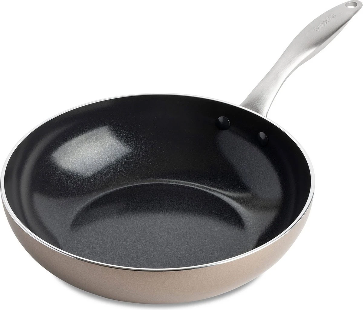 Greenpan Royal Wokpan Brons - 28 Cm 1 Greenpan Royal Wokpan Brons - 28 Cm