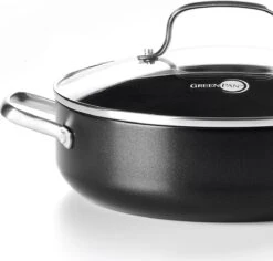 GreenPan Copenhagen Stoofpan Met Deksel En Extra Handvat 28cm/4.3L -Greenpan 1200x1147