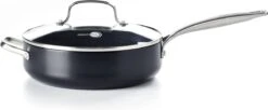 GreenPan Copenhagen Stoofpan Met Deksel En Extra Handvat 28cm/4.3L -Greenpan 1200x495