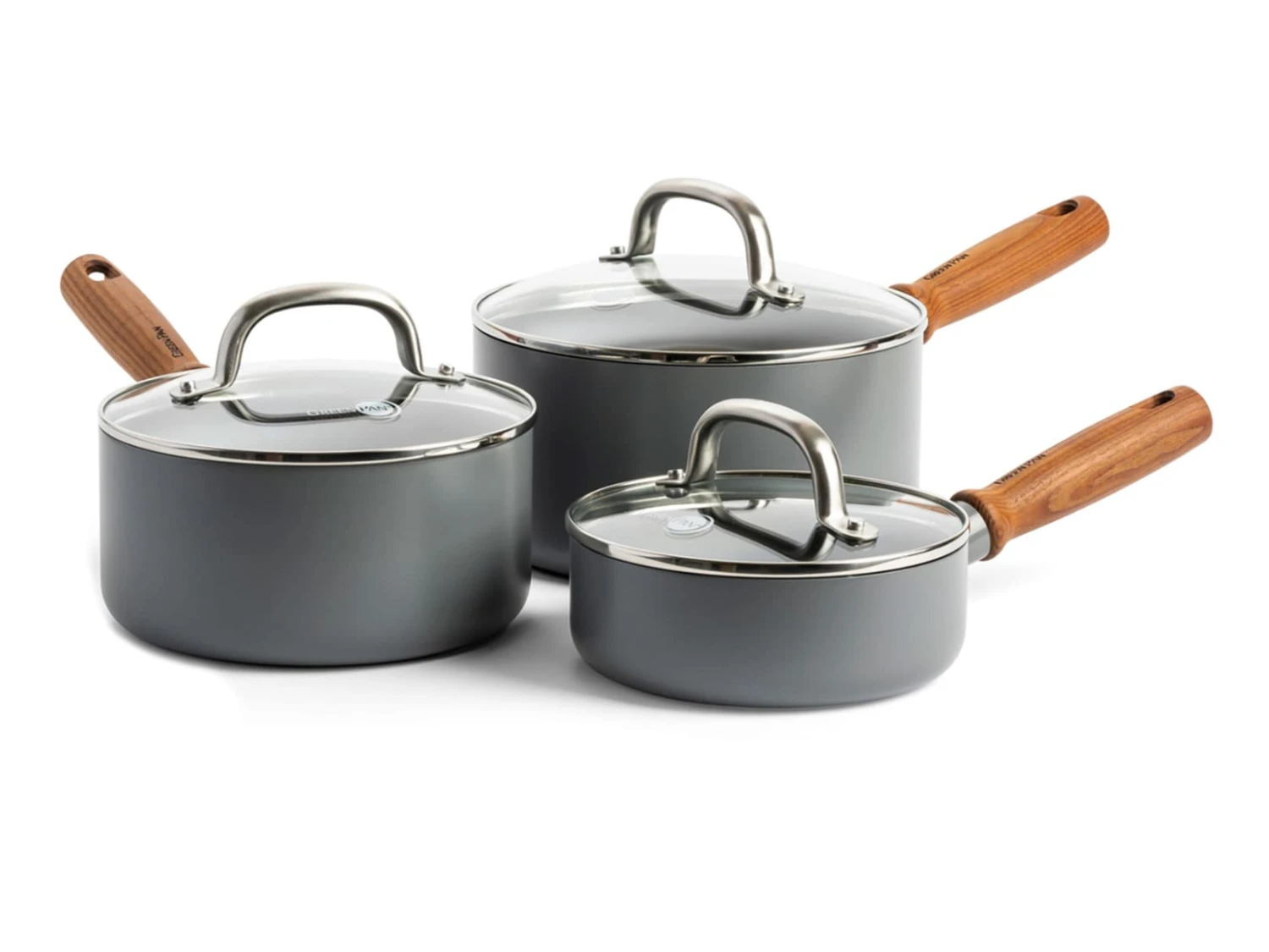 GreenPan Steelpannenset Mayflower Pro 3 Delige Set 1 GreenPan Steelpannenset Mayflower Pro 3 Delige Set